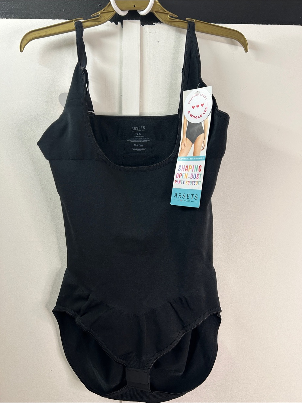 SPANX Black Shaping Open-Bust Bodysuit